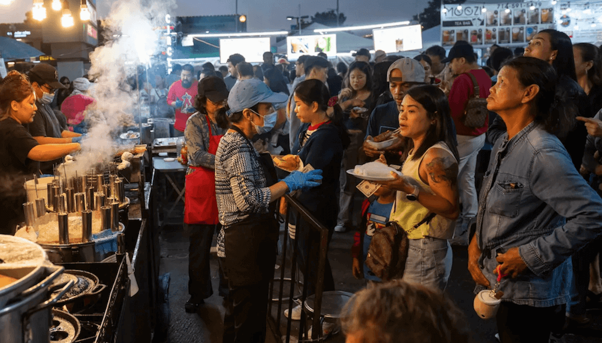 OC Register - Little Saigon Night Market crowd